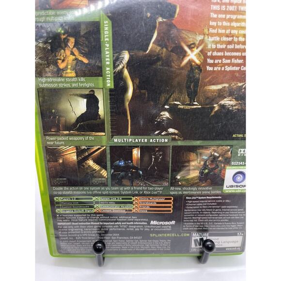 Splinter Cell: Chaos Theory (Microsoft Xbox, 2004) Complete in Box w/Manual! - Picture 3 of 8